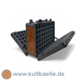 Koffer für 216 Bälle in Wurzelholzoptik
